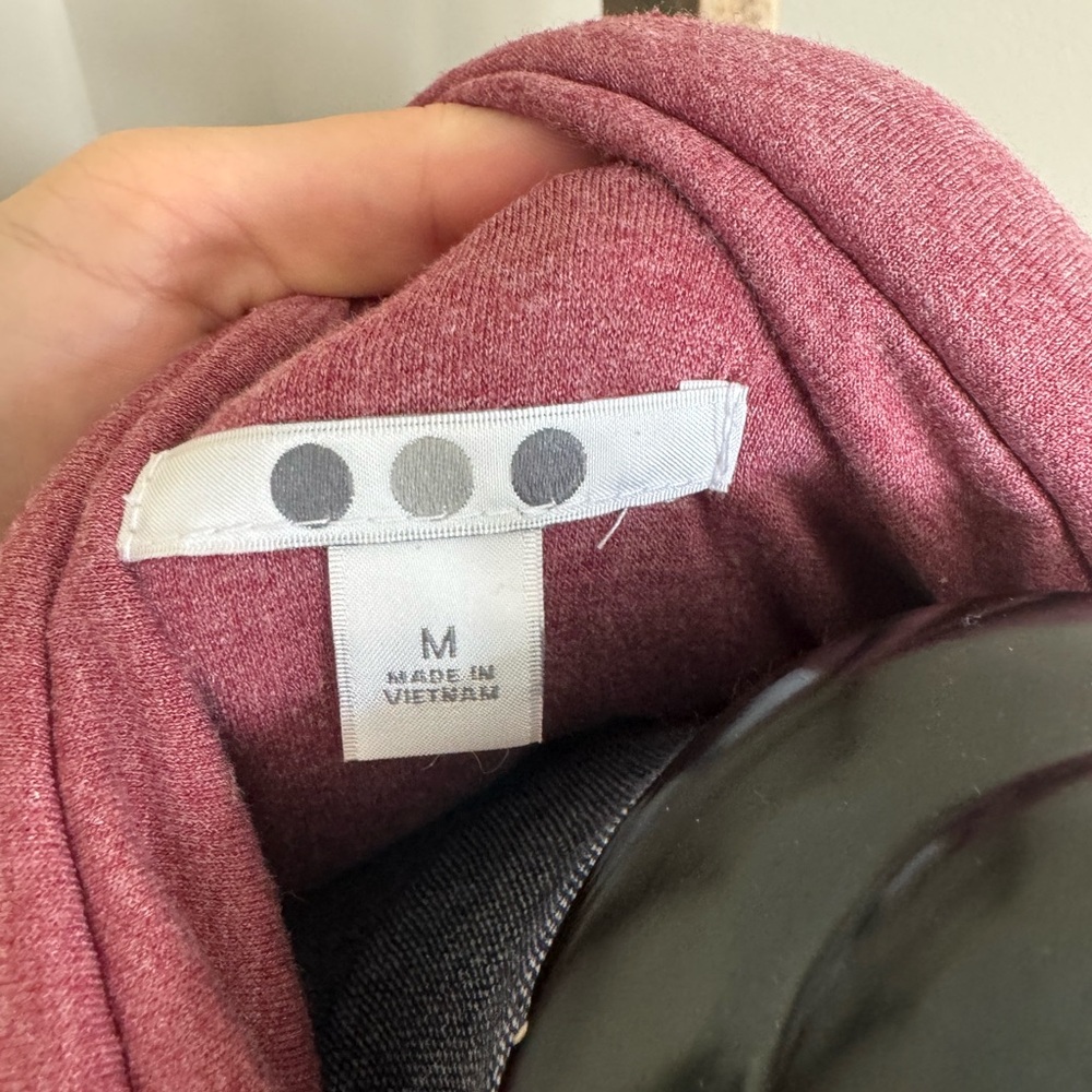 Three Dots Quilted Sweatshirt Jacket - Picture 7 of 9